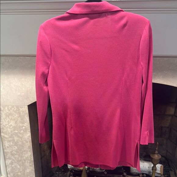 Ming Wang Pink Blazer button front size small - Picture 9 of 10